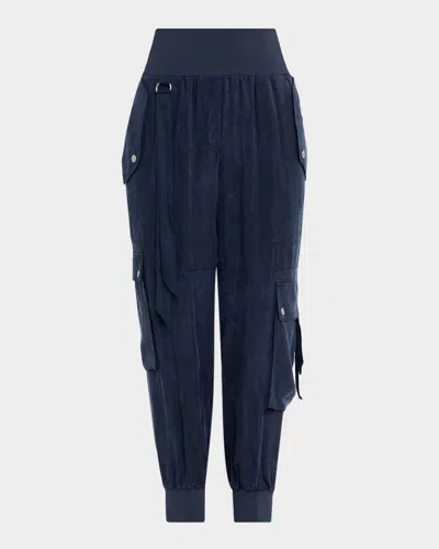 CINQ À SEPT HARMONY WASHED TWILL PARACHUTE PANTS
