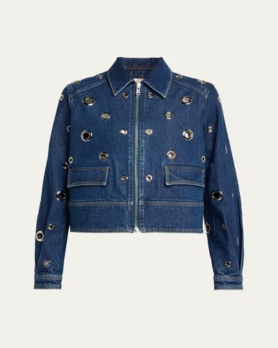 Cinq À Sept Cinq A Sept Harriet Denim Jacket In Blue