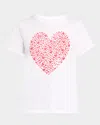Cinq À Sept Heart Of Hearts Graphic Tee In Whiterose