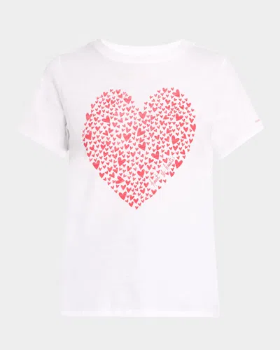 Cinq À Sept Heart Of Hearts Graphic Tee In Whiterose