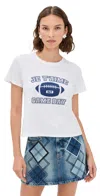 Cinq À Sept Heat Set Game Dayshrunken Tee Varsity Dark Navy In White