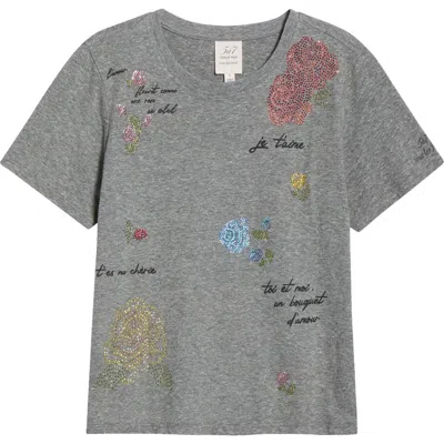 Cinq À Sept Heat Set Rhinestone Graphic T-shirt In Multi