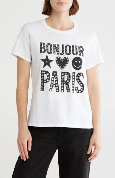 Cinq À Sept Heatset Bonjour Paris T-shirt