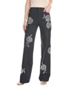 Cinq À Sept Heatset Roses Francine Pant In Black