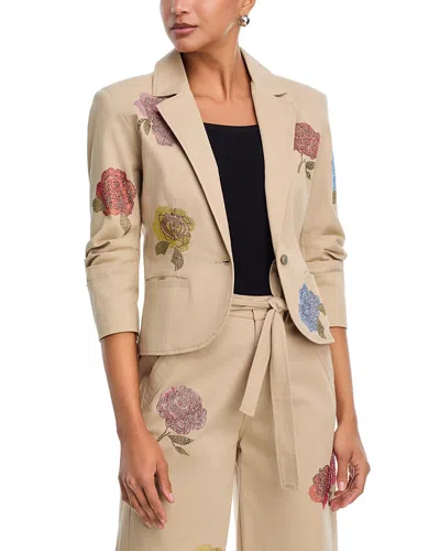 Cinq À Sept Cinq A Sept Heatset Roses Le Petit Khloe Blazer In Neutral