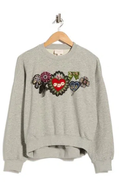 Cinq À Sept Heritage Rose Brandy Sweatshirt In Gray