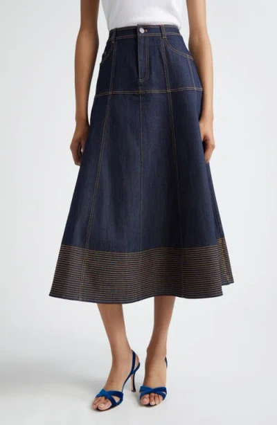 Cinq À Sept Hester Skirt Indigo