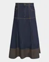 Cinq À Sept Hester Skirt Indigo In Indigo