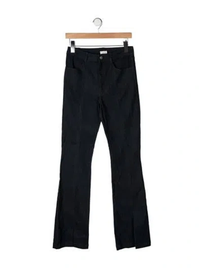Pre-owned Cinq À Sept High-rise Flared Jeans In Black