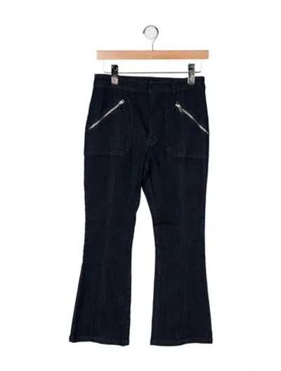 Pre-owned Cinq À Sept High-rise Flared Jeans In Blue