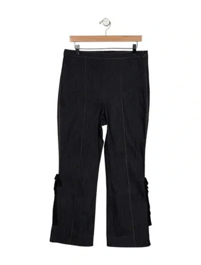 Pre-owned Cinq À Sept High-rise Flared Jeans In Blue