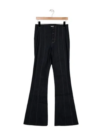 Pre-owned Cinq À Sept High-rise Flared Jeans In Blue
