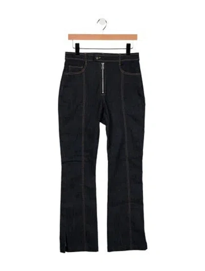 Pre-owned Cinq À Sept High-rise Flared Jeans In Blue