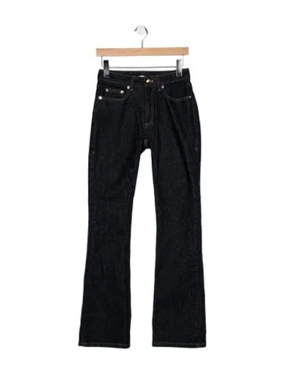 Pre-owned Cinq À Sept High-rise Flared Jeans In Blue