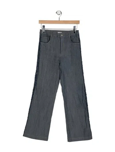 Pre-owned Cinq À Sept High-rise Flared Jeans In Blue