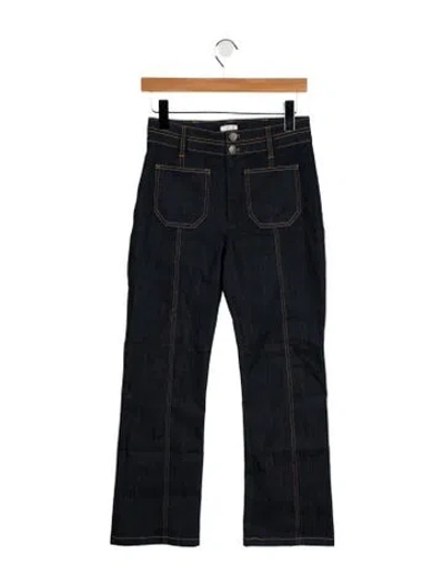 Pre-owned Cinq À Sept High-rise Flared Jeans In Blue