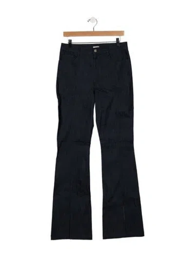 Pre-owned Cinq À Sept High-rise Flared Jeans In Blue