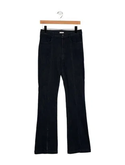 Pre-owned Cinq À Sept High-rise Flared Jeans In Blue
