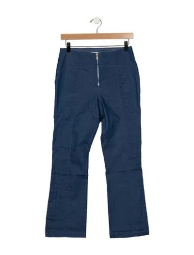 Pre-owned Cinq À Sept High-rise Flared Jeans In Blue
