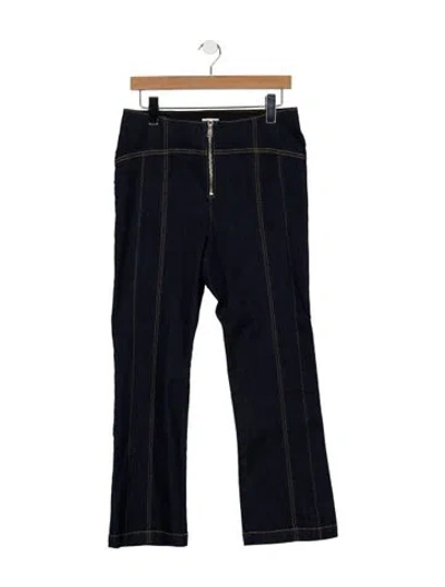 Pre-owned Cinq À Sept High-rise Flared Jeans In Blue