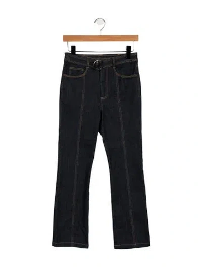 Pre-owned Cinq À Sept High-rise Flared Jeans In Blue