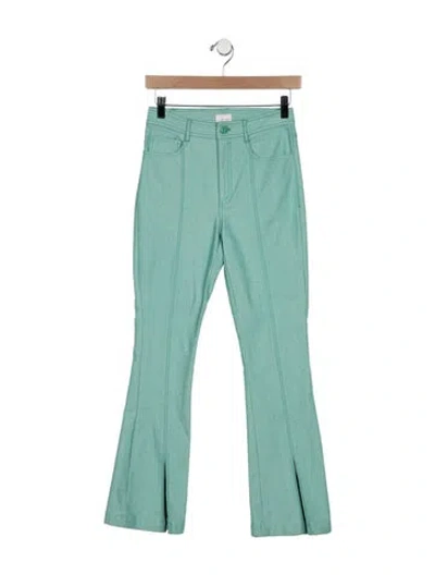 Pre-owned Cinq À Sept High-rise Flared Jeans In Multi