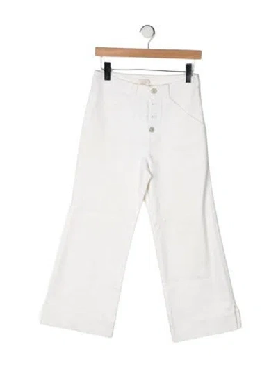 Pre-owned Cinq À Sept High-rise Flared Jeans In Neutrals