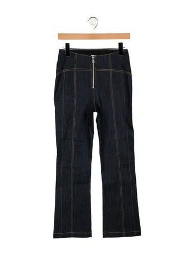 Pre-owned Cinq À Sept High-rise Flared Jeans W/ Tags In Blue