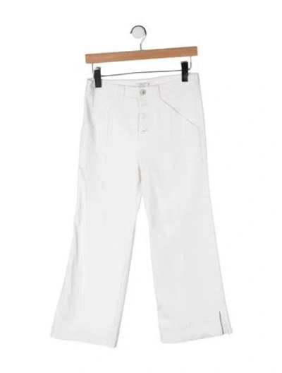 Pre-owned Cinq À Sept High-rise Flared Jeans In Yellow