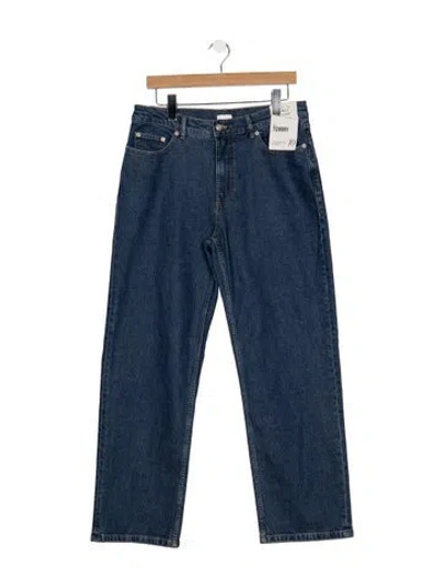 Pre-owned Cinq À Sept High-rise Straight Leg Jeans W/ Tags In Blue