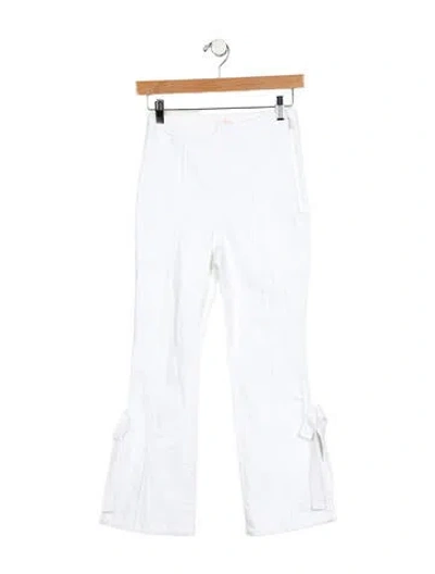 Pre-owned Cinq À Sept High-rise Straight Leg Jeans In White