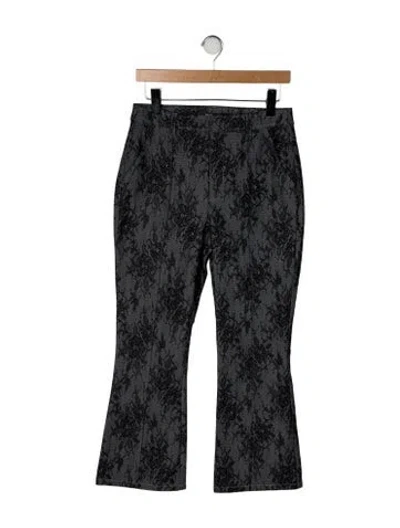 Pre-owned Cinq À Sept High-rise Wide Leg Jeans In Black