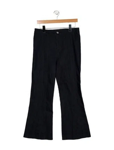 Pre-owned Cinq À Sept High-rise Wide Leg Jeans In Blue