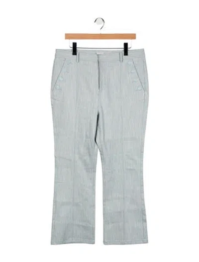 Pre-owned Cinq À Sept High-rise Wide Leg Jeans In Blue