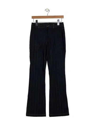Pre-owned Cinq À Sept High-rise Wide Leg Jeans In Blue