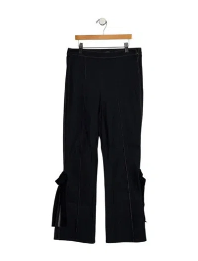 Pre-owned Cinq À Sept High-rise Wide Leg Jeans In Blue
