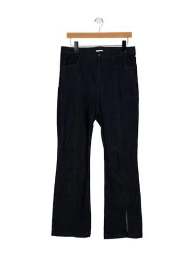 Pre-owned Cinq À Sept High-rise Wide Leg Jeans In Blue