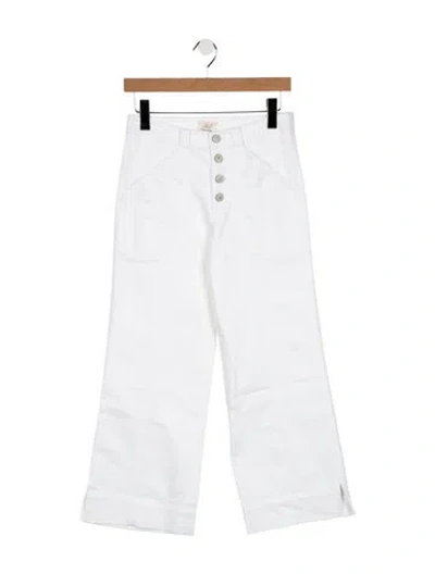 Pre-owned Cinq À Sept High-rise Wide Leg Jeans In Blue