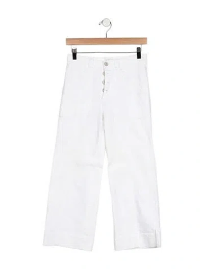 Pre-owned Cinq À Sept High-rise Wide Leg Jeans In Blue