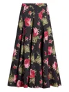 Cinq À Sept Cinq A Sept Hilda Baroque Roses Skirt In Black