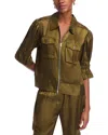 Cinq À Sept Cinq A Sept Holly Cropped Jacket In Dark Olive