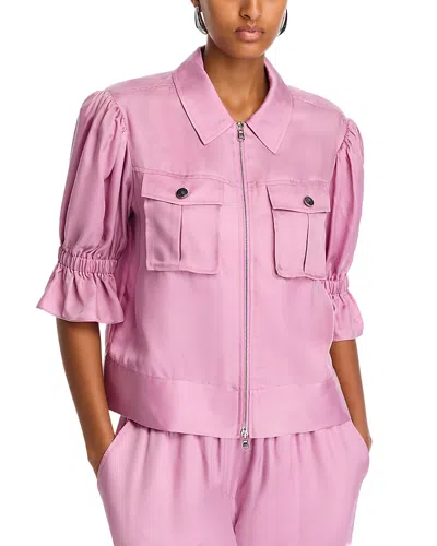 Cinq À Sept Cinq A Sept Holly Cropped Jacket In Mauve Orchid