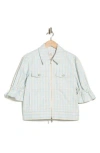 Cinq À Sept Holly Gingham Denim Jacket In Multi