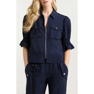 Cinq À Sept Holly Parachute Jacket In Blue