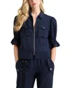 Cinq À Sept Cinq A Sept Boucle Holly Short Sleeve Jacket In Navy