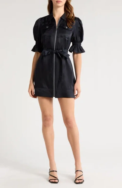 CINQ À SEPT CINQ À SEPT HOLLY PUFF SLEEVE SATIN DRESS