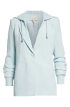 Cinq À Sept Hooded Khloe Jacket In Glacial Blue