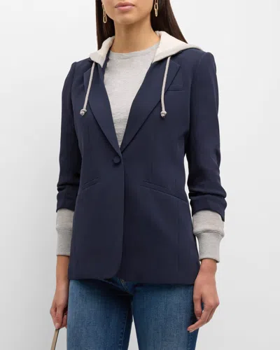 CINQ À SEPT HOODED KHLOE JACKET