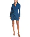 Cinq À Sept Hunter Wrap Dress In Blue