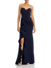 CINQ À SEPT HYDE WOMENS RUCHED CASCADE RUFFLE EVENING DRESS